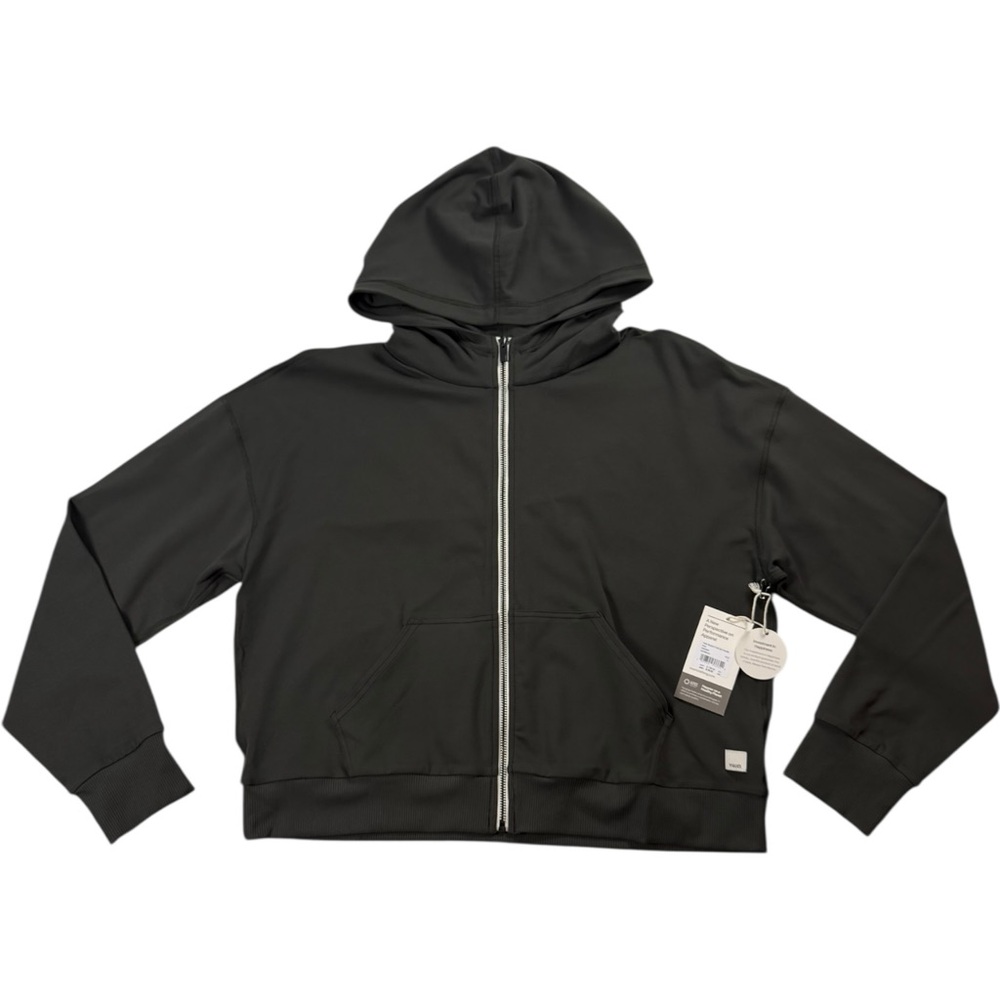 NWT Vuori ✨ Women’s Halo Modern Full Zip‎ Hoodie Kale Size Large VW2064